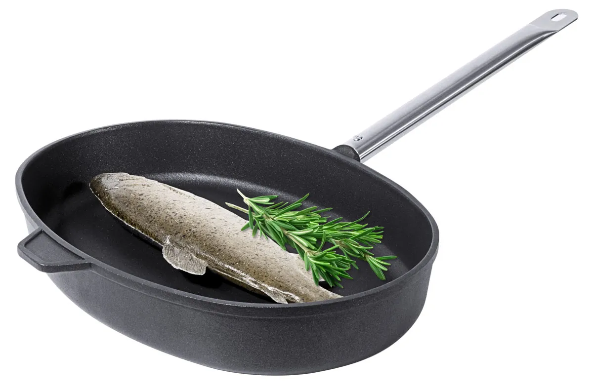 Picture of Fischbratpfanne, Aluminiumguss, 38 x 26 x 6 cm  
