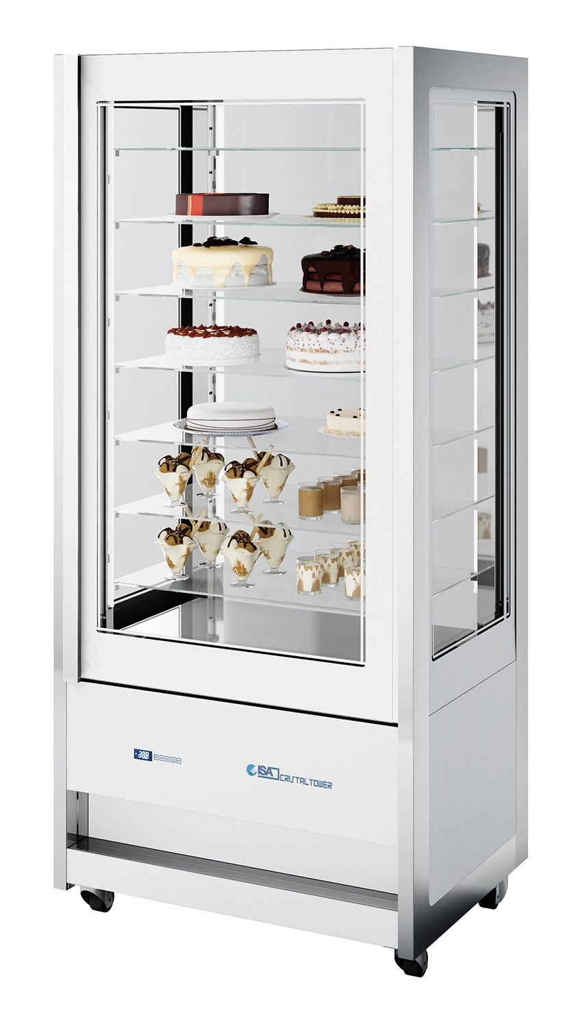 Bild von Panorama-Kühlvitrine CRISTAL TOWER 930 RV TN WHITE