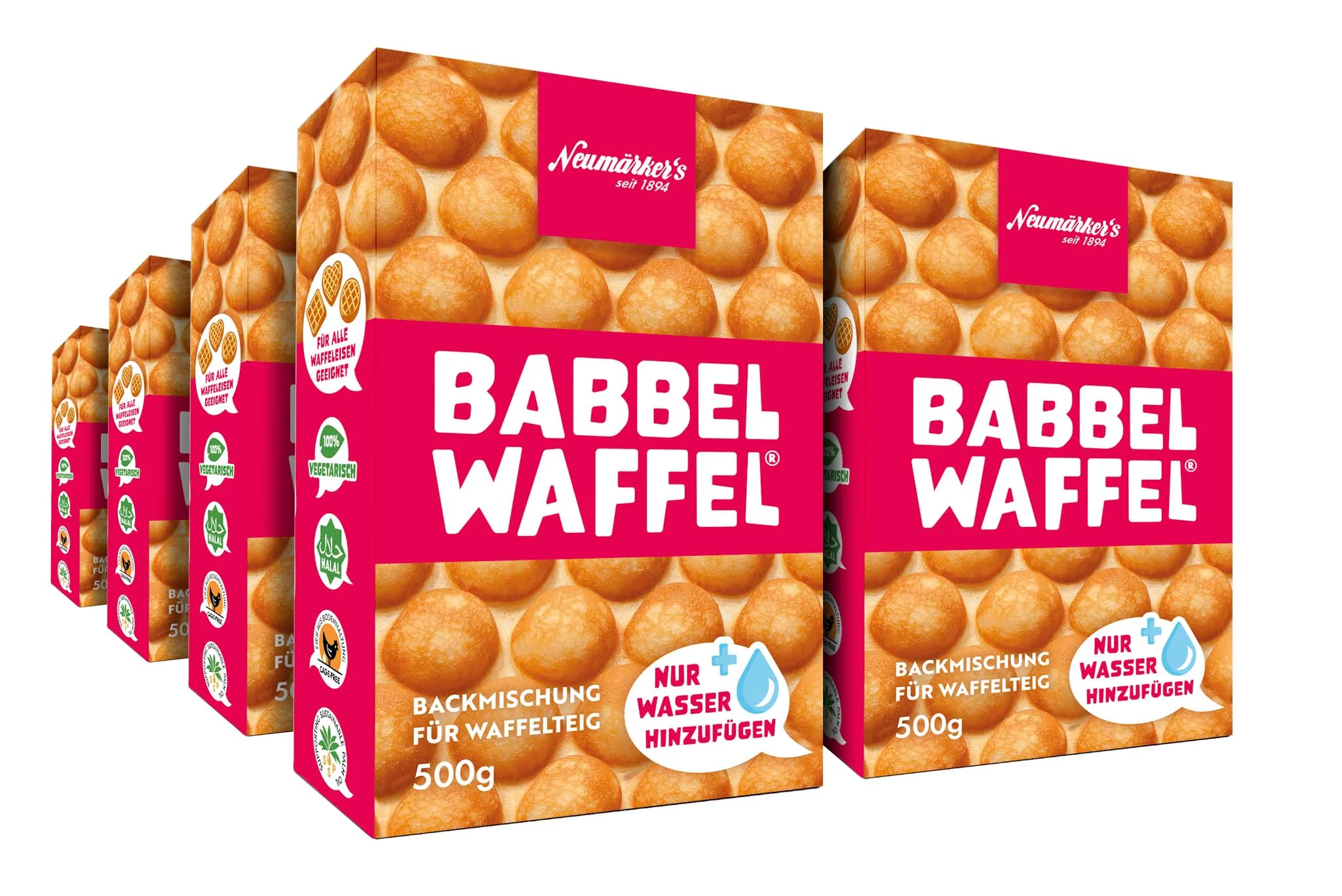 Bild von Babbel Waffel® Karton 8 VE Tray