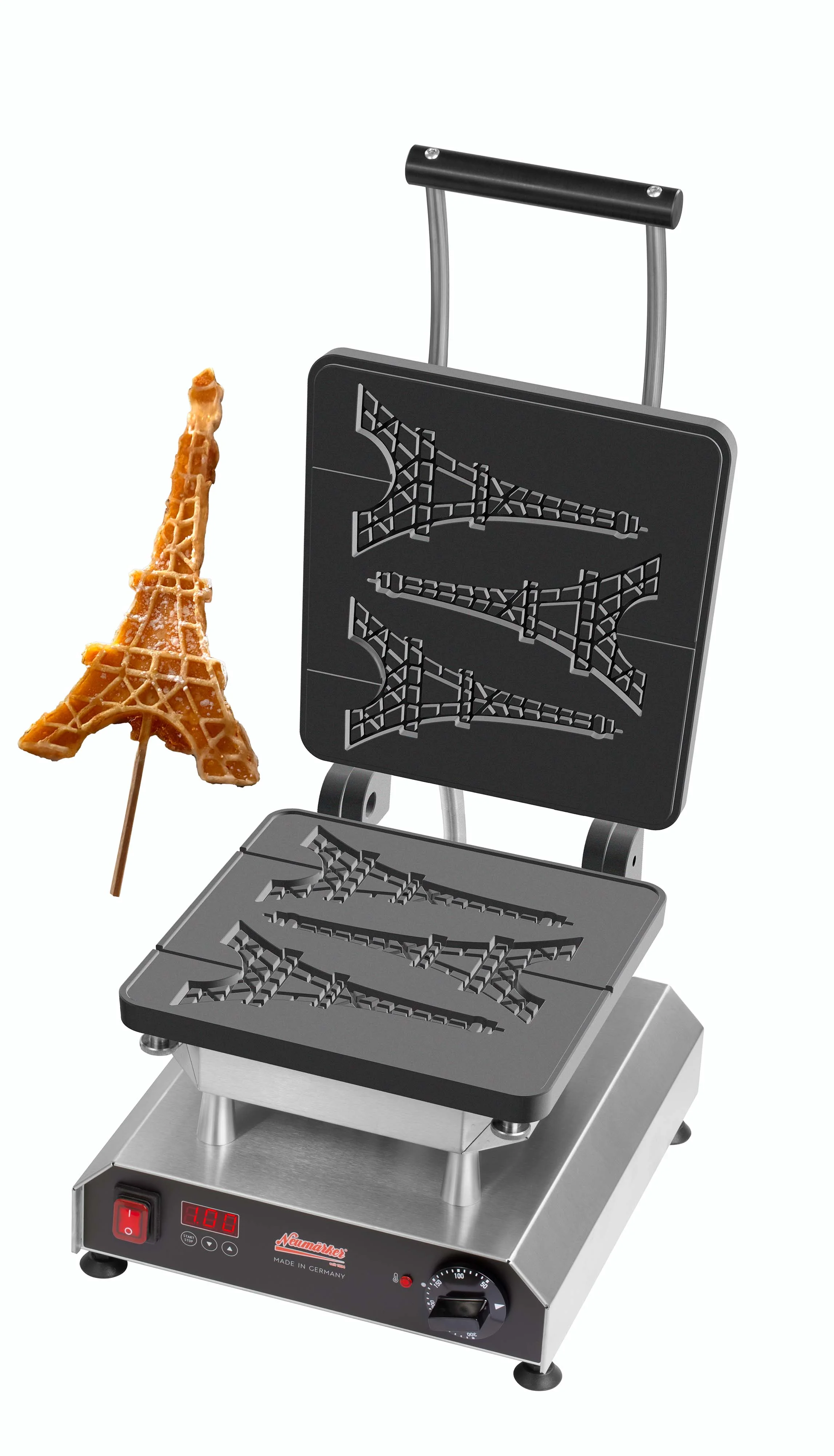 Bild von Neumärker Waffeleisen Thermocook® inkl. Eiffelturm Wechselplatten