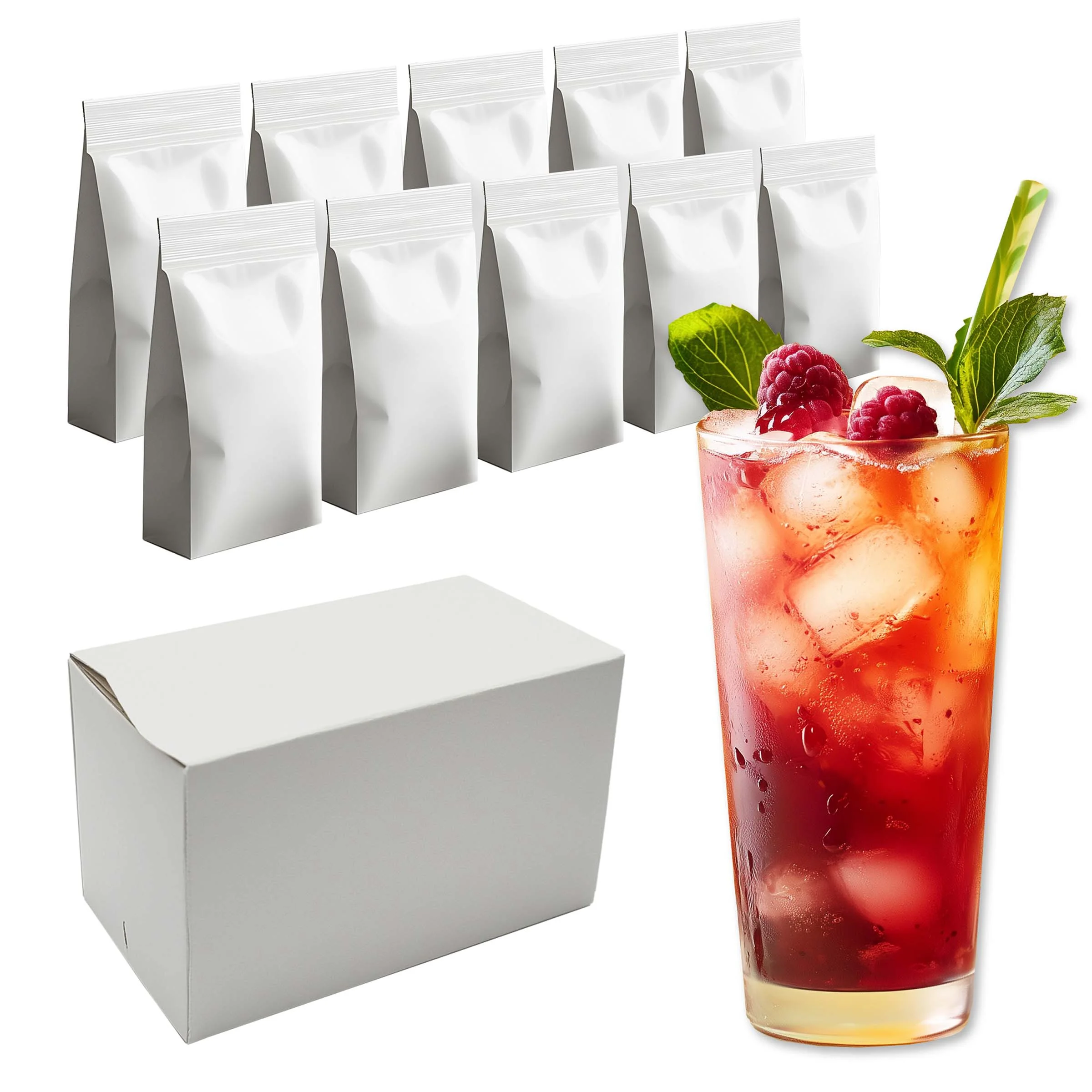 Bild von Neumärker Eistee-Ready-Mix Himbeere | Karton à 10 kg (10x 1 kg)