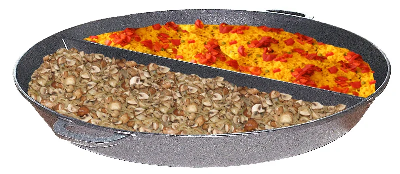 Bild von Großraumpfanne Ø 800 mm mit 2-Teilung