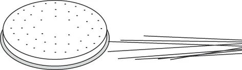 Bild von Pasta-Scheibe Ø 50 mm Capelli d'Angelo für Nudelmachine PF15E