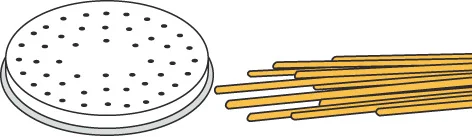 Bild von Pasta-Scheibe Ø 50 mm Spaghetti für Nudelmachine PF15E