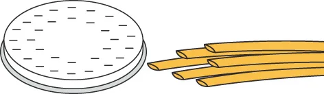 Bild von Pasta-Scheibe Ø 50 mm Tagliolini für Nudelmachine PF15E
