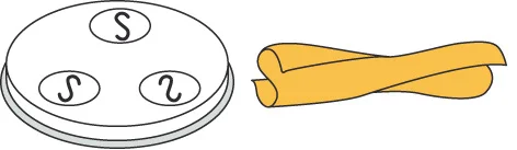 Bild von Pasta-Scheibe Ø 57 mm Casreccie für Nudelmachine PF25E/PF40E
