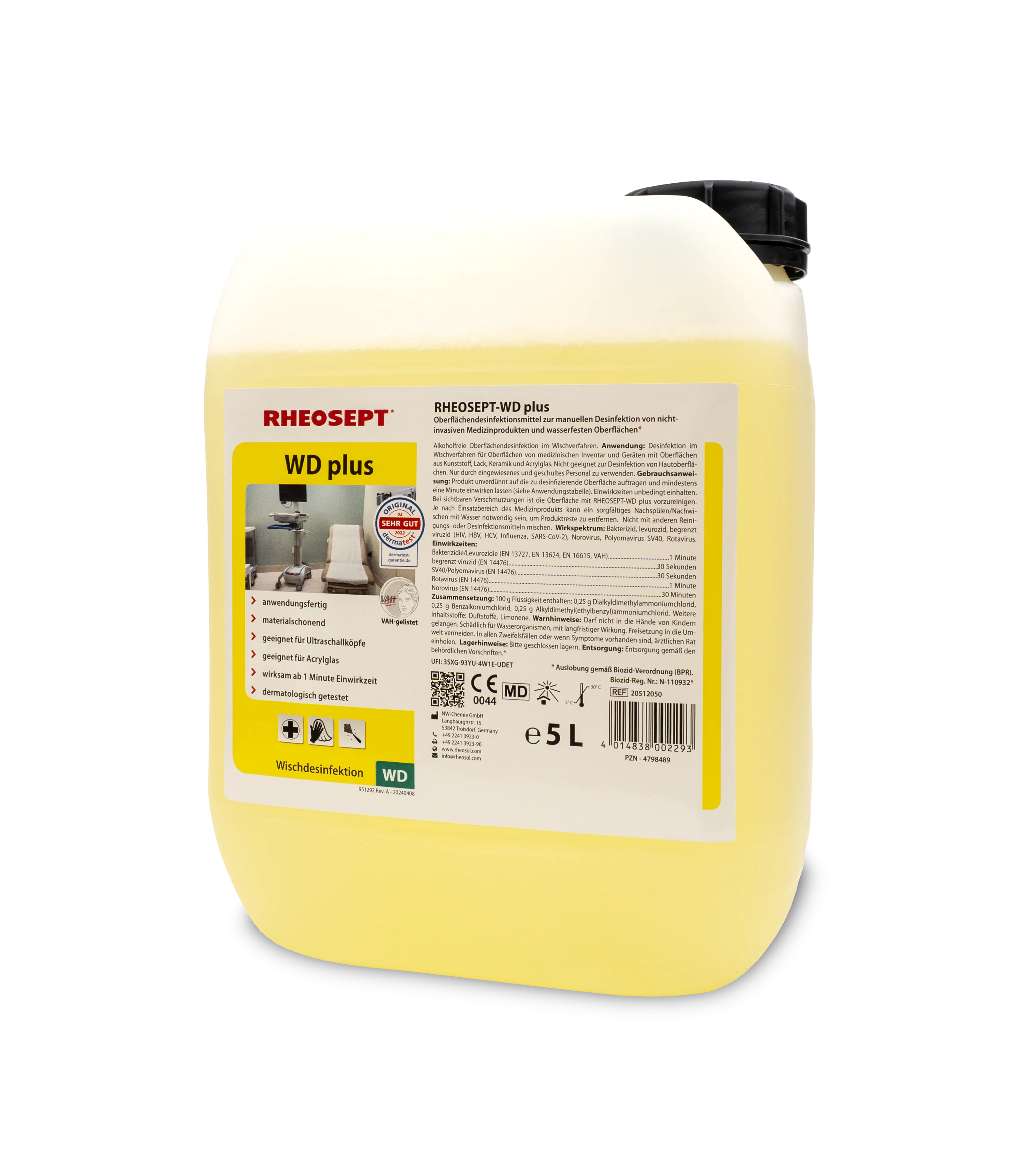 Bild von RHEOSEPT-WD plus Kanister 5 Liter