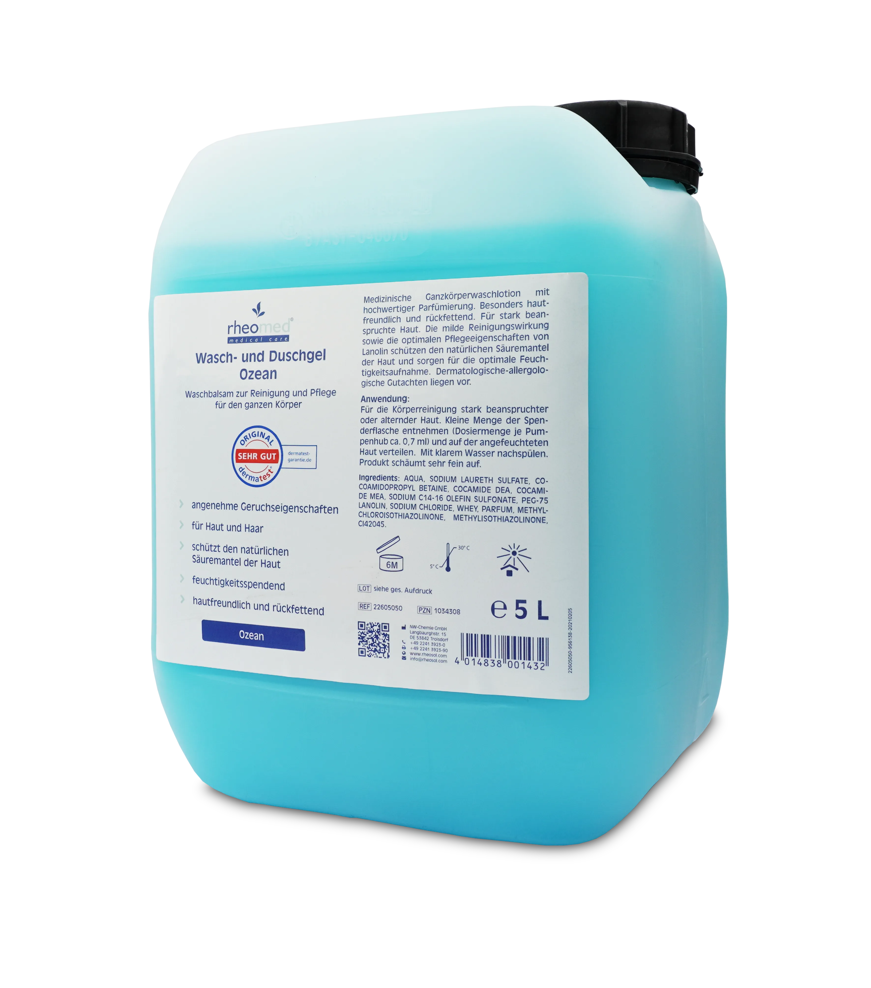 Bild von rheomed-Wasch- und Duschgel Ozean Kanister 5 Liter