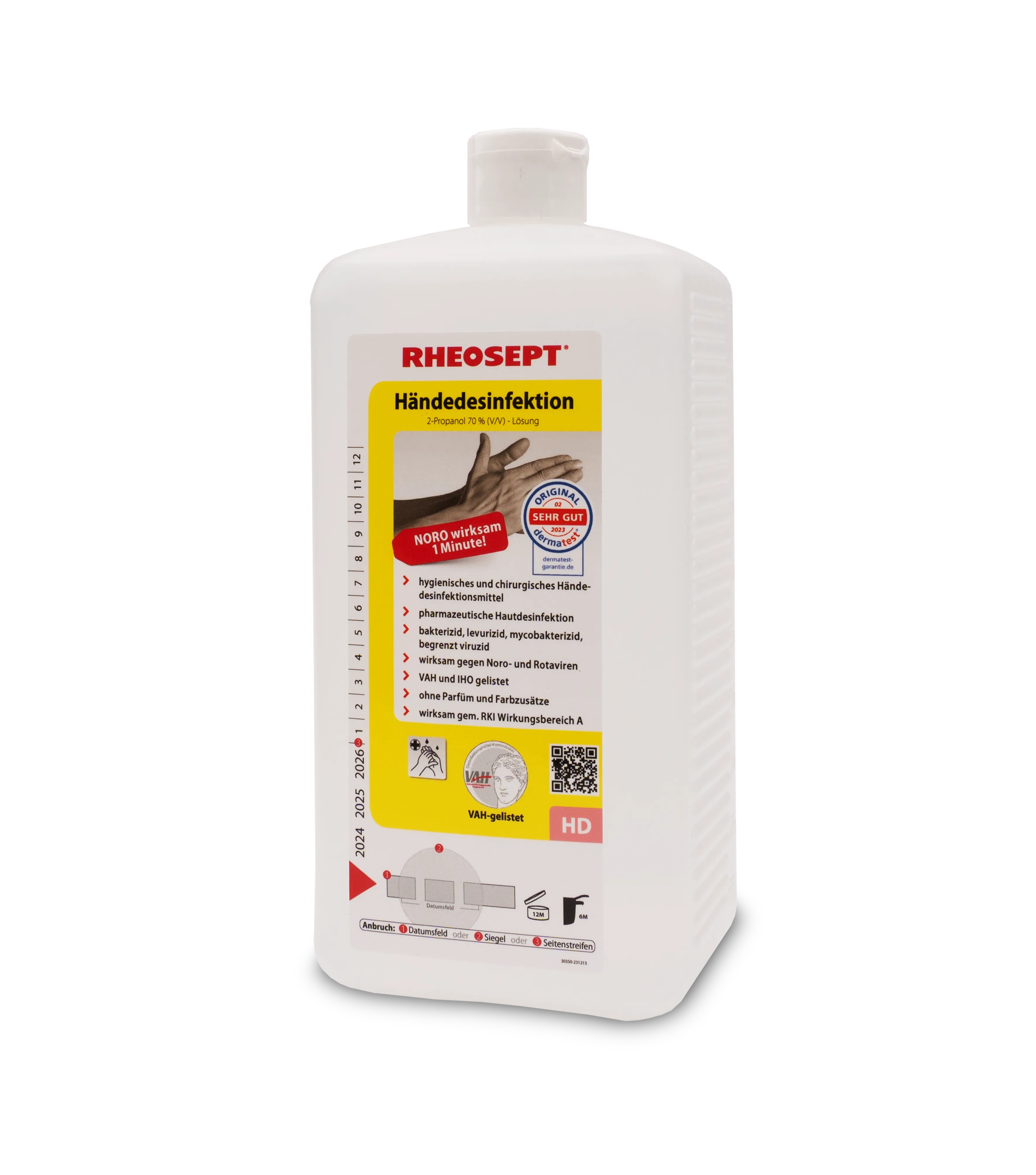 Bild von RHEOSEPT-Händedesinfektion Eurospenderpatrone 1000 ml