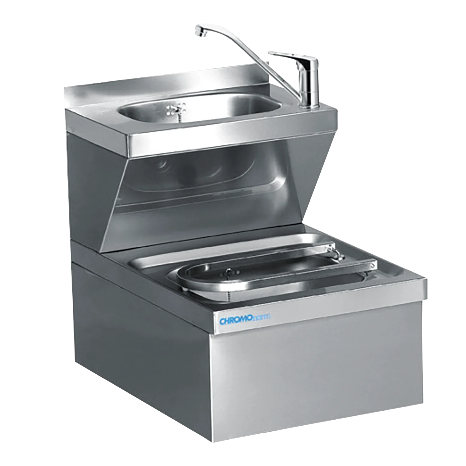 Bild von Ausguss-Handwasch-Kombination, Wandausführung - 500x600x560 mm