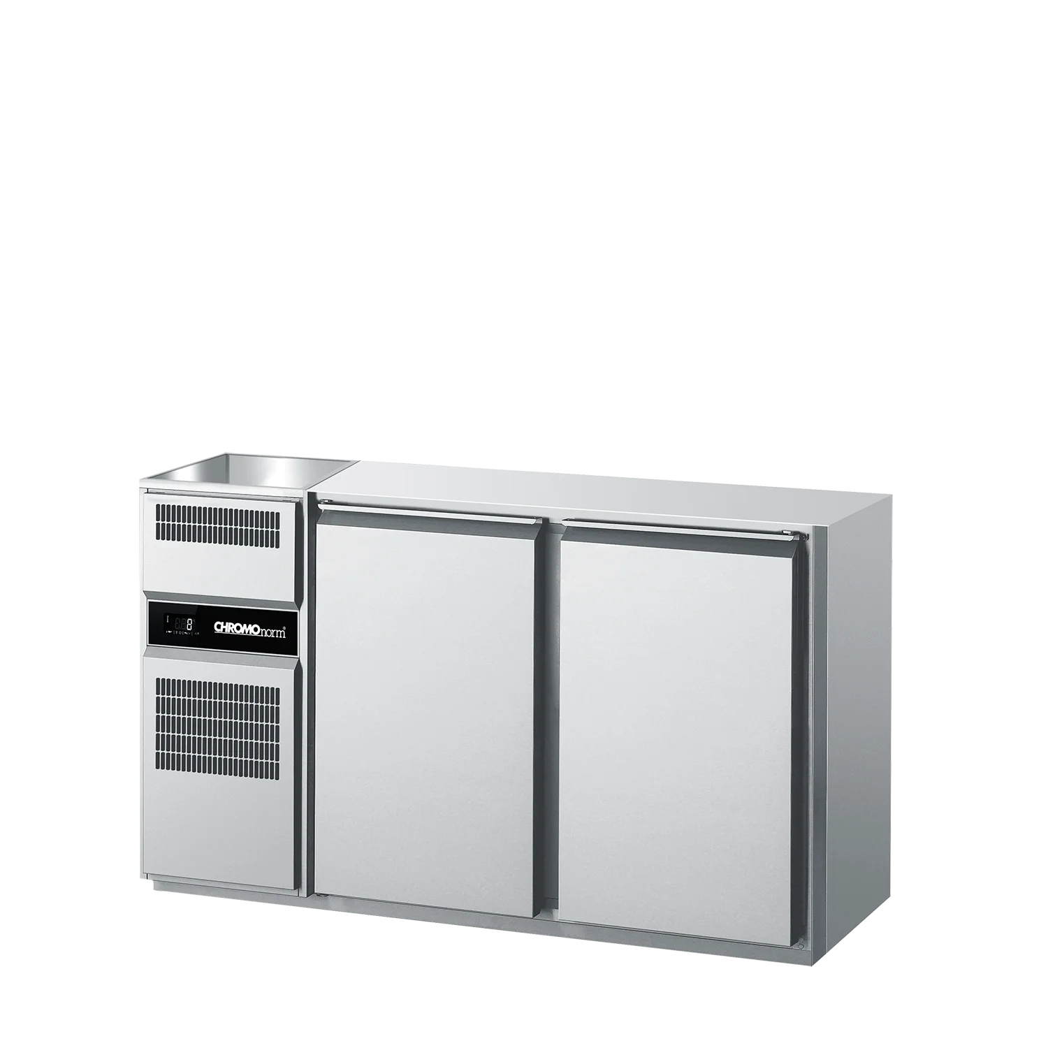 Bild von Getränketheke GN 1/1, 1 Becken links, ohne Abedeckung, steckerfertig - 1500x656x930 mm