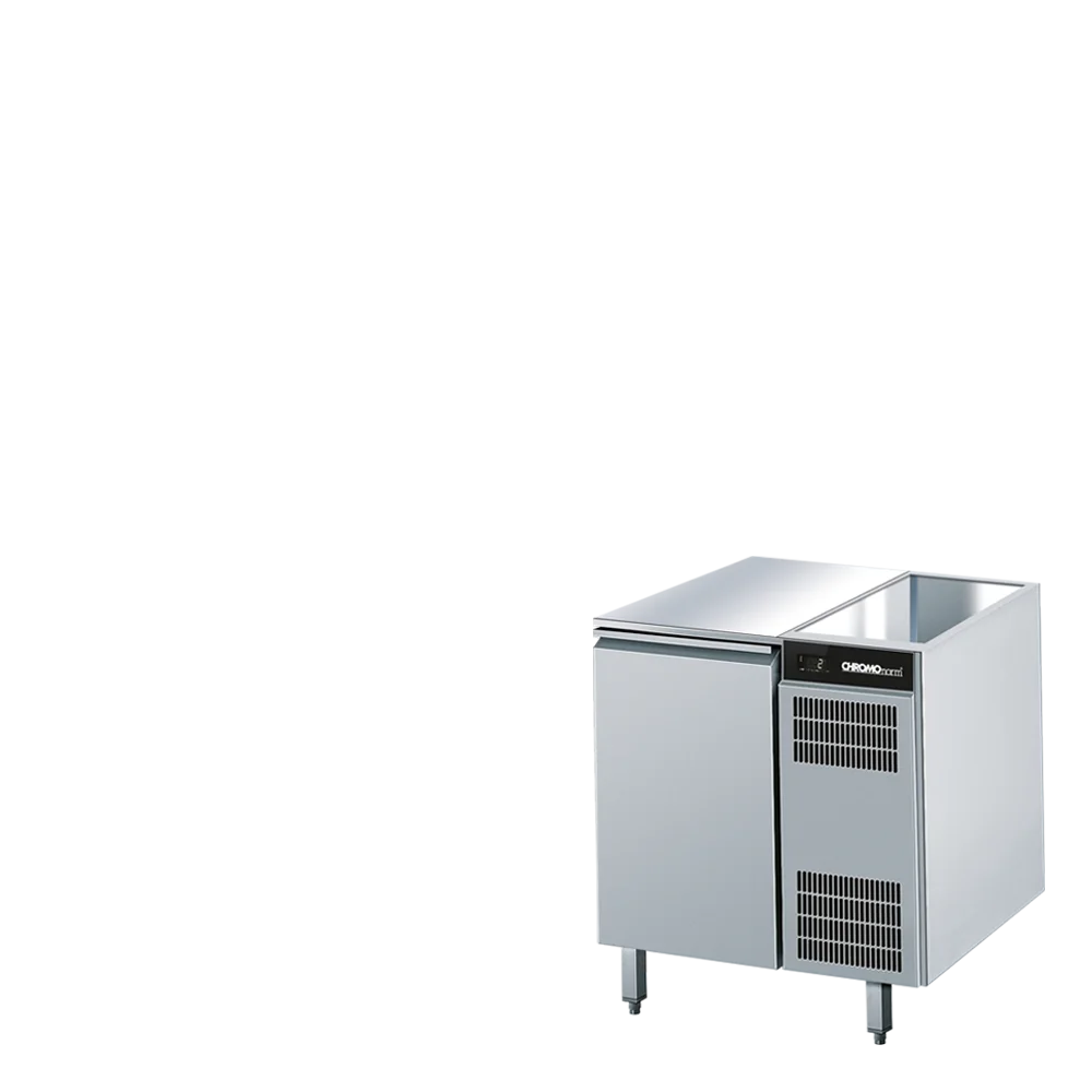 Bild von Kühltisch GN 1/1, ohne Tischplatte, steckerfertig - 740x680x800 mm