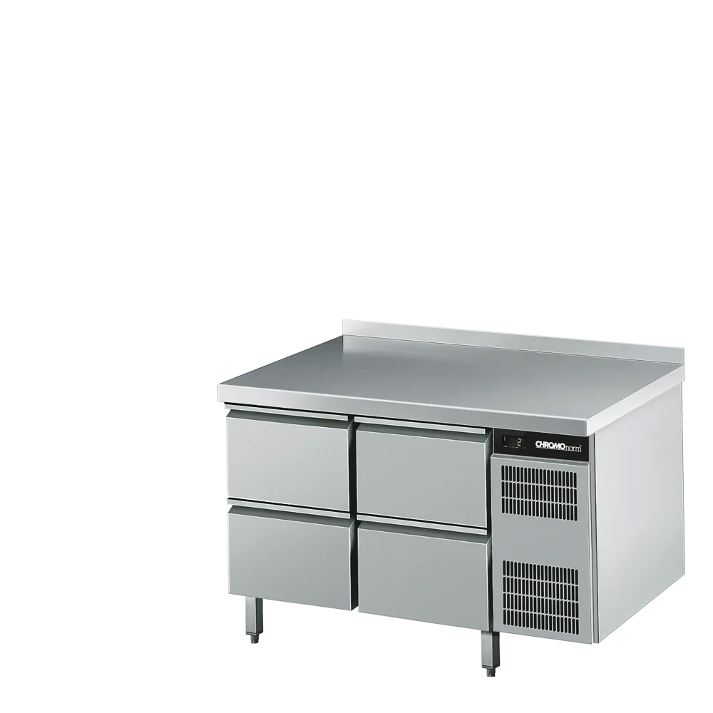 Bild von Kühltisch GN 1/1, 4 Züge 1/2 - 1250x700x850 mm