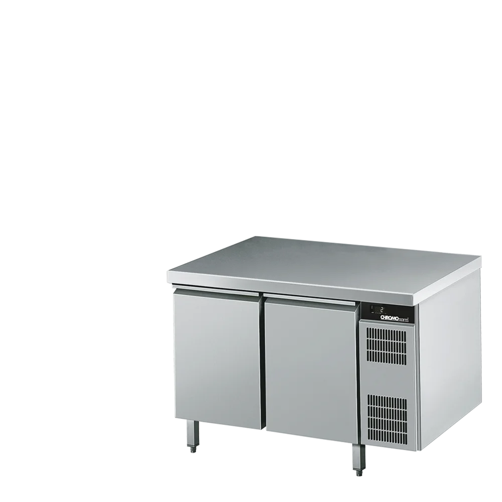 Bild von Kühltisch GN 1/1, mit Tischplatte allseits ab, steckerfertig - 1250x700x850 mm