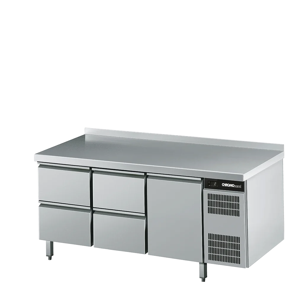 Bild von Kühltisch GN 1/1, 4 Züge 1/2, 1 Tür - 1725x700x850 mm