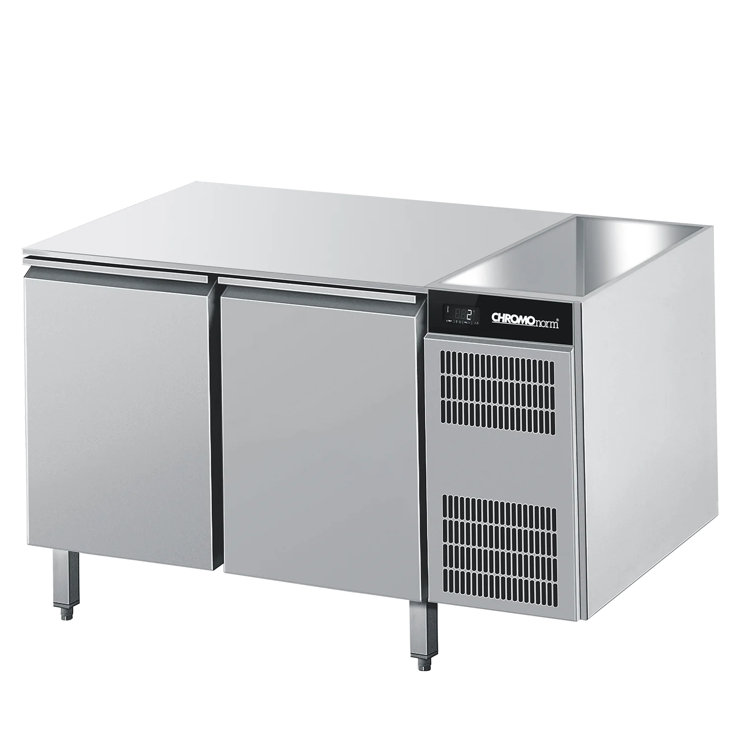 Bild von Bäckerei-Kühltisch EN4060, ohne Tischplatte, steckerfertig - 1396x775x 800 mm