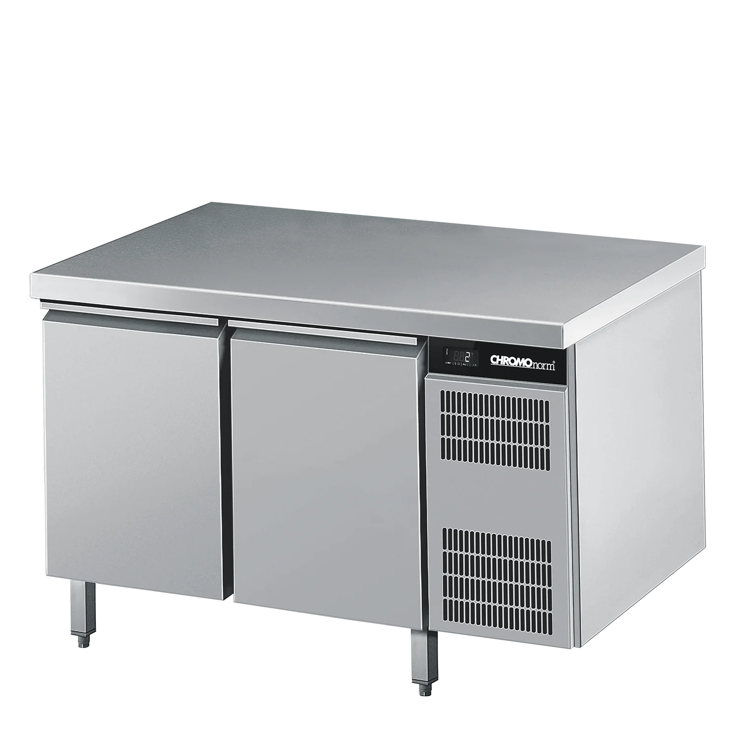 Bild von Bäckerei-Kühltisch EN4060, mit Tischplatte allseits ab, steckerfertig - 1400x800x850 mm