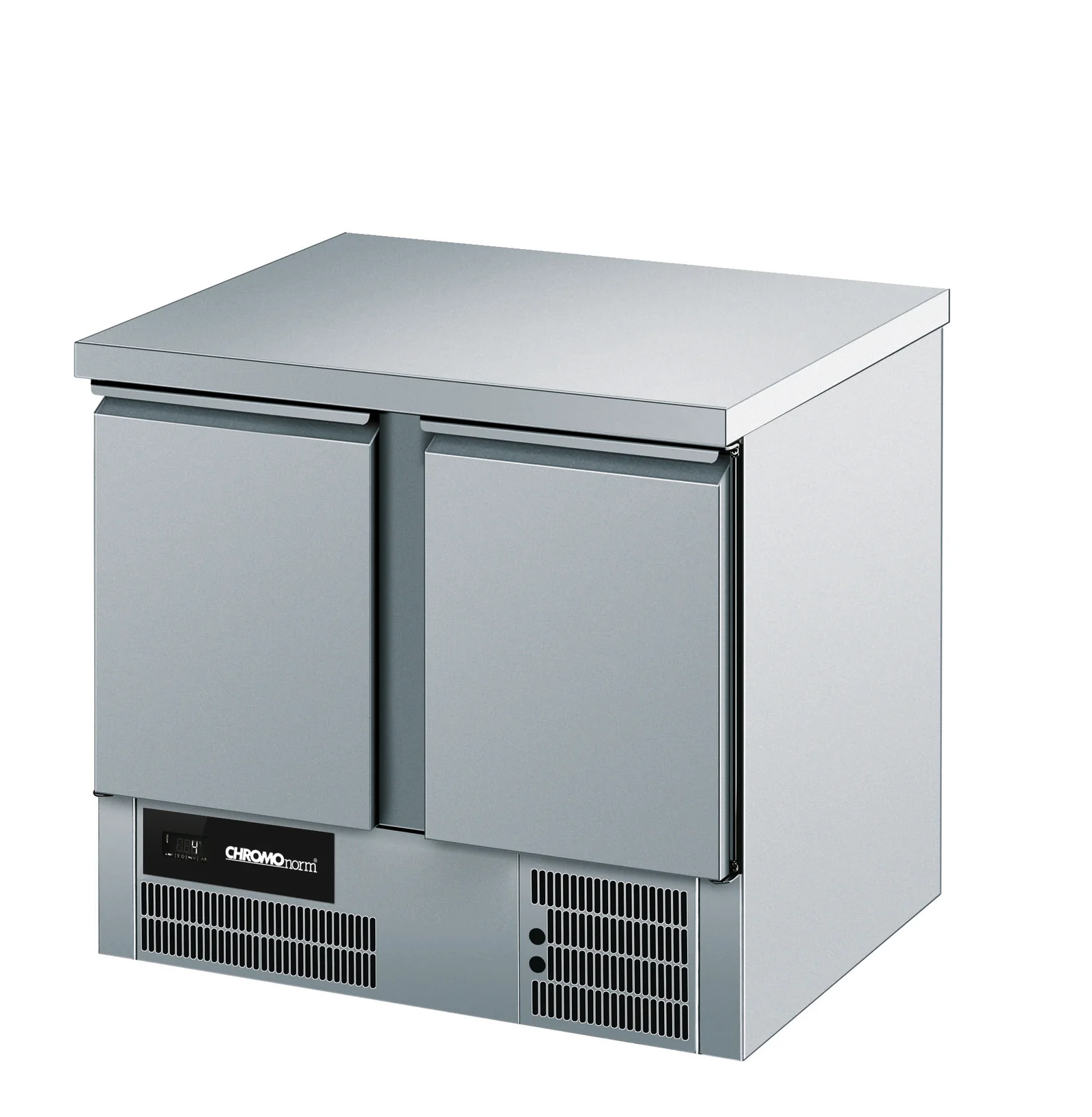 Bild von Kühltisch Br 795, GN 1/1, 2 Türen, mit Tischplatte allseits ab - 950x700x850 mm