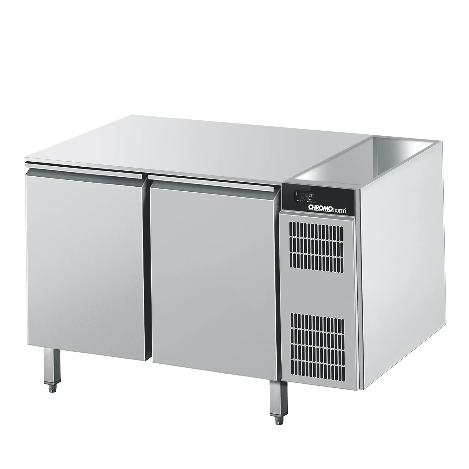 Bild von Kühltisch GN 1/1, ohne Tischplatte, Zentralkühlung - 1100x680x800 mm