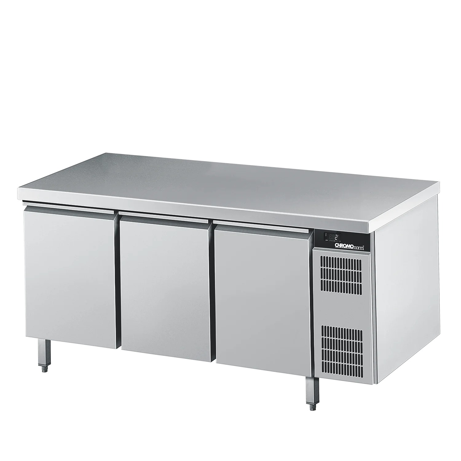 Bild von Kühltisch GN 1/1, mit Tischplatte allseits ab, Zentralkühlung - 1625x700x850 mm