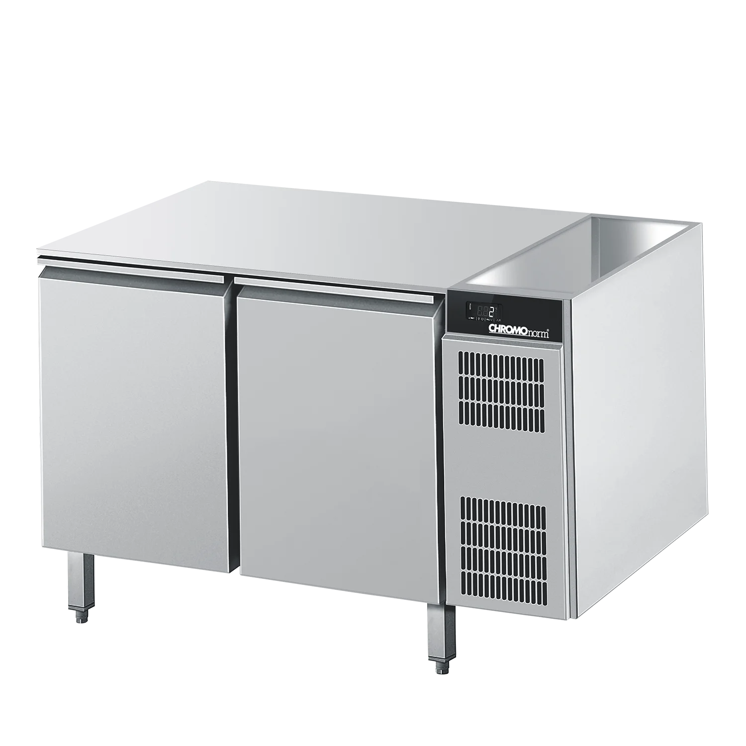 Bild von Bäckerei-Kühltisch EN4060, ohne Tischplatte, Zentralkühlung - 1296x775x 800 mm