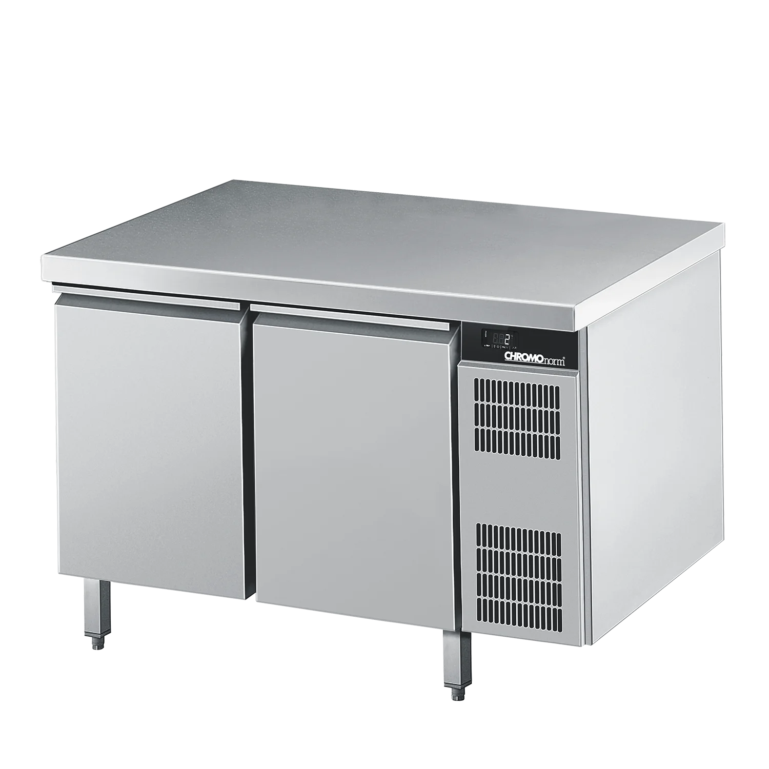 Bild von Bäckerei-Kühltisch EN4060, mit Tischplatte allseits ab, Zentralkühlung - 1300x800x850 mm