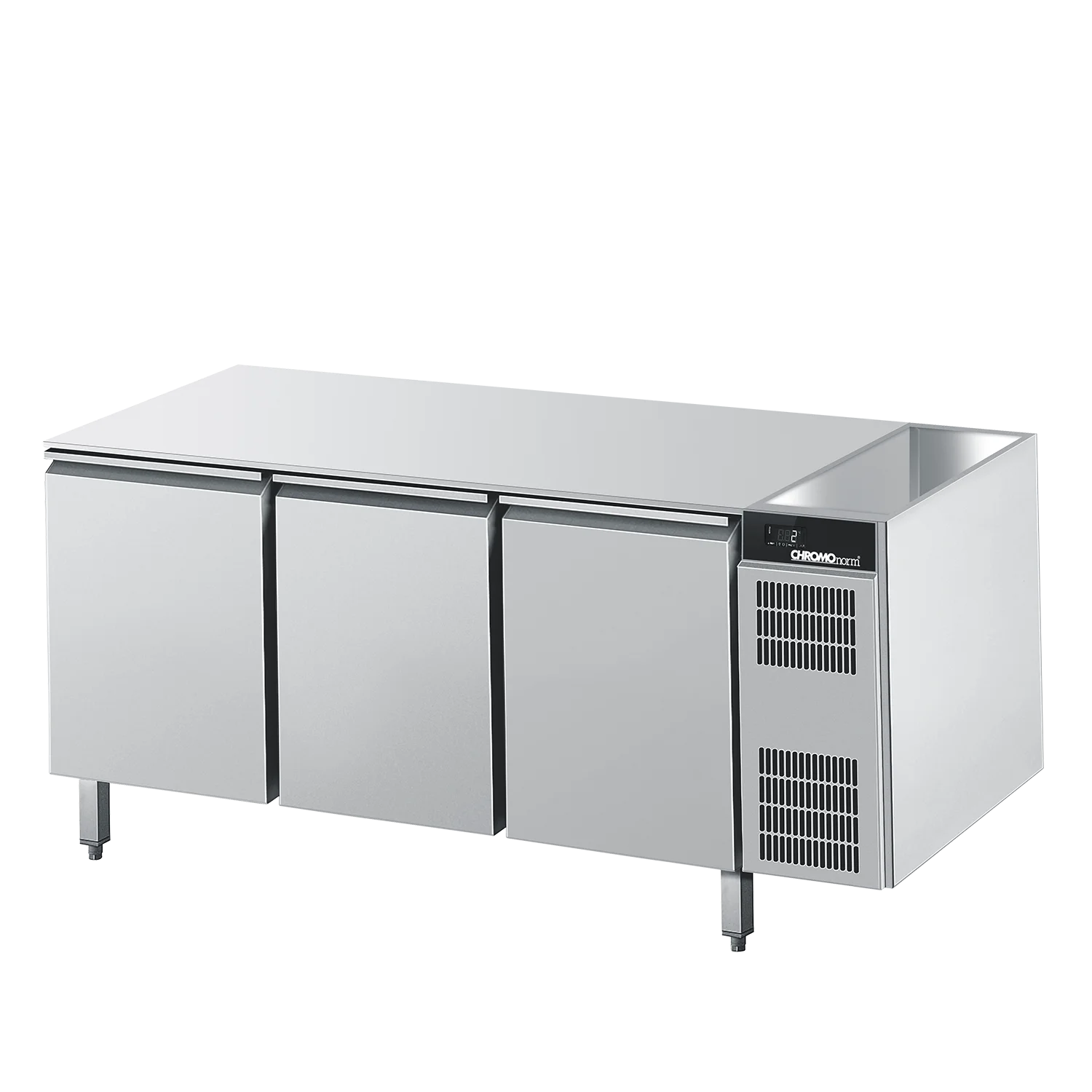 Bild von Bäckerei-Kühltisch EN4060, ohne Tischplatte, Zentralkühlung - 1846x775x 800 mm