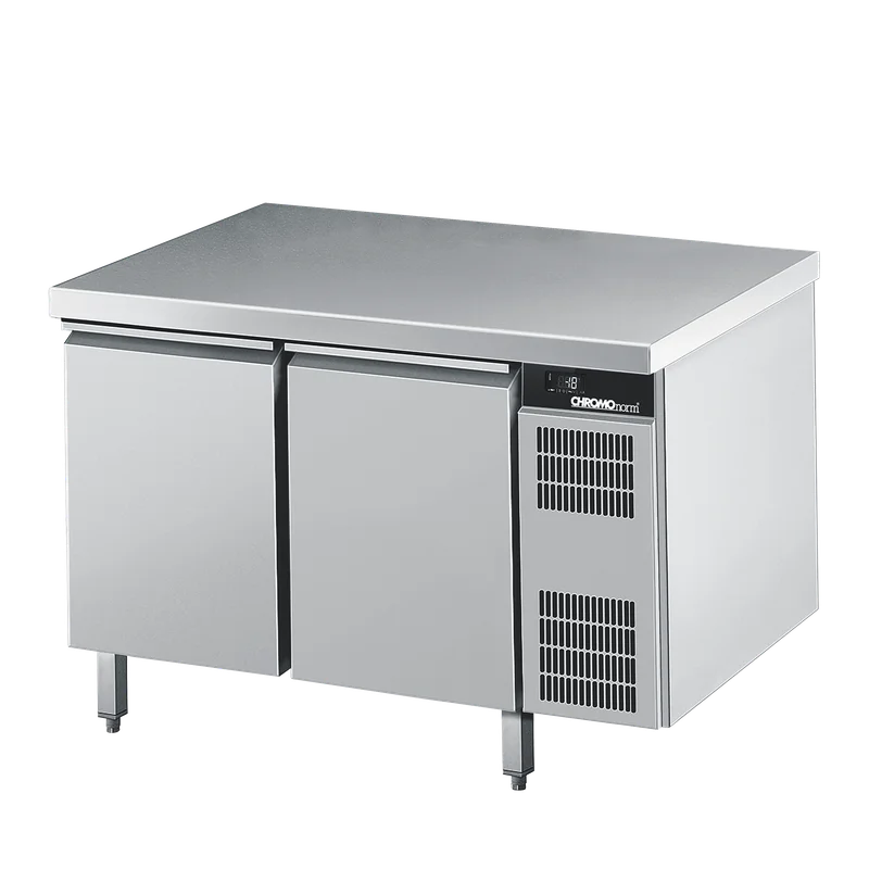 Bild von Bäckerei-Tiefkühltisch EN4060, 2 Türen mit Tischplatte allseits ab, Zentralkühlung - 1300x800x850 mm