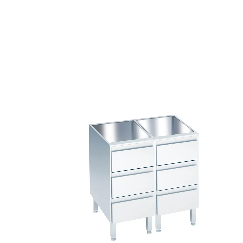 Bild von Schubladenblock mit 6 Schubladen, ohne Tischplatte - 800x560(600)x800/850 mm
