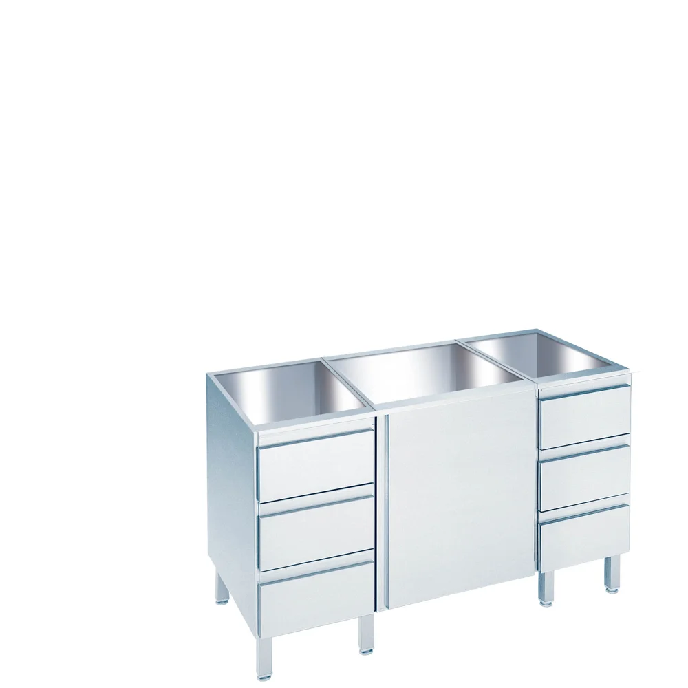 Bild von Arbeitsschrank mit Flügeltüren, ohne Tischplatte - 1200x560(600)x800/850 mm