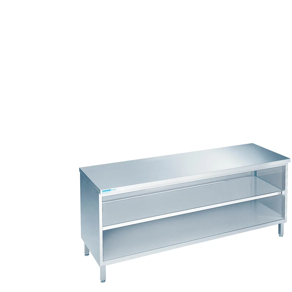 Bild von Arbeitsschrank offen mit Tischplatte allseits ab - 400x600x850/900 mm