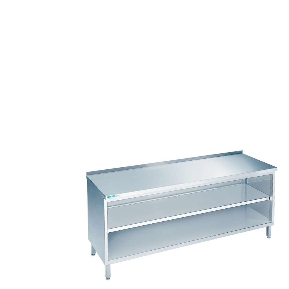 Bild von Arbeitsschrank offen mit Tischplatte hinten auf - 400x600x850/900 mm