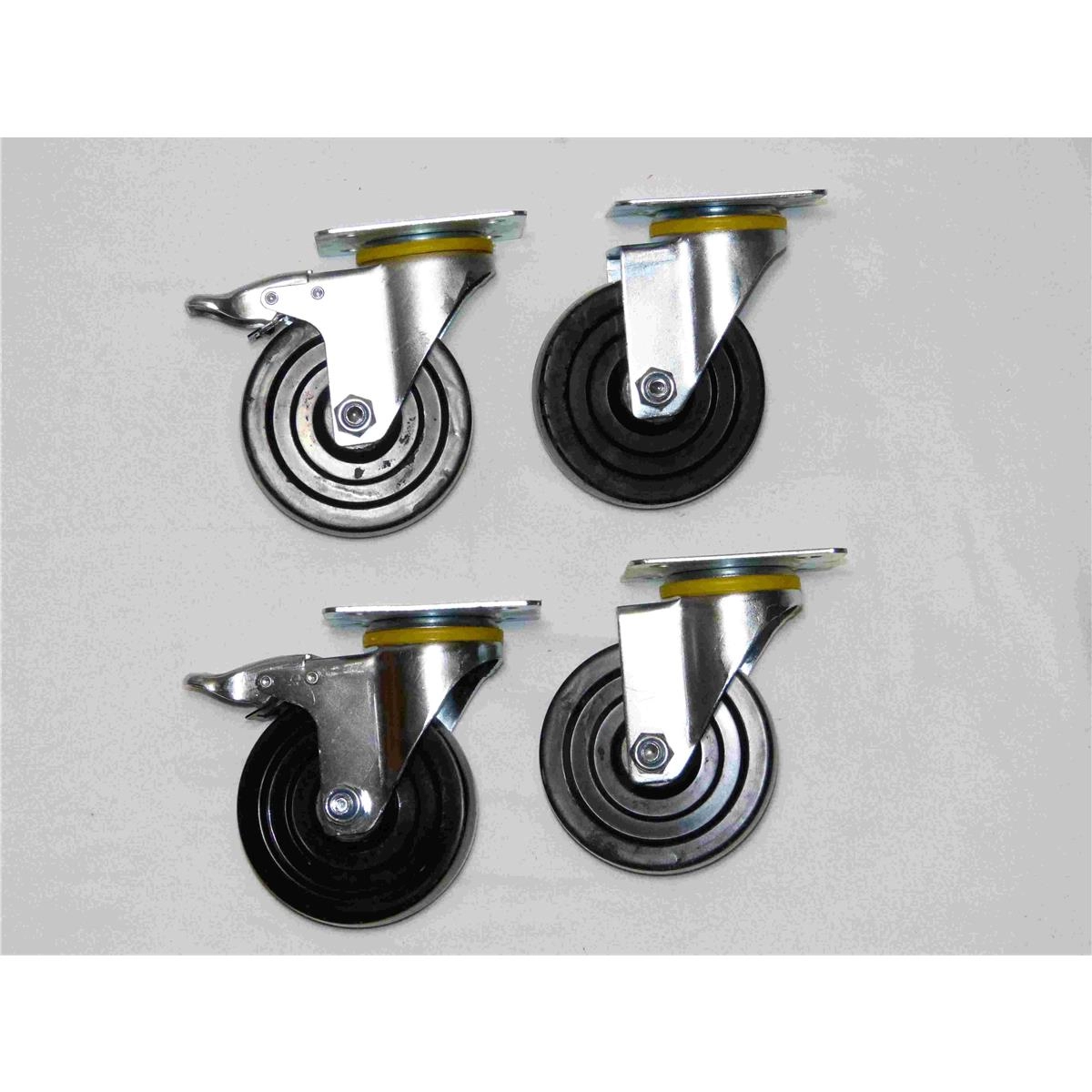 Bild von 4er Set Räder für Arbeitstische THATS - Höhe120mm