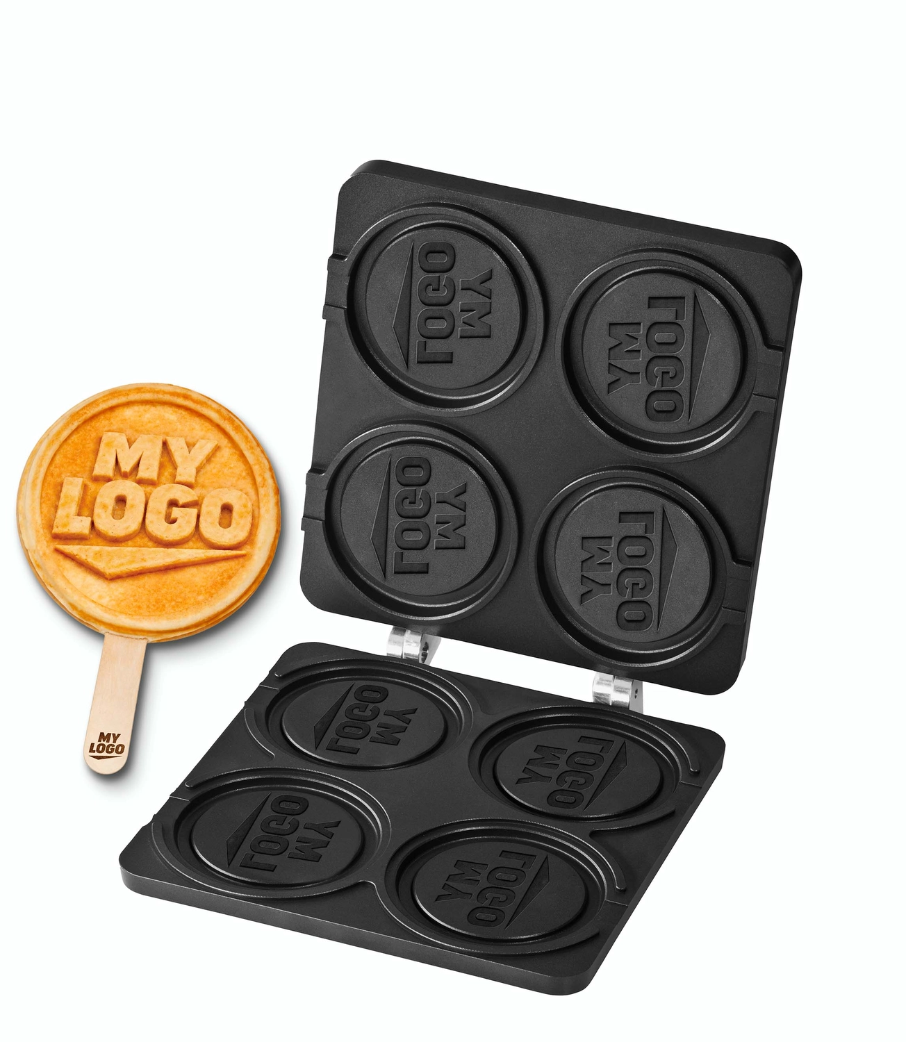 Bild von MyLogo Waffel 2go | Wechselplatten für Thermocook® | Individuelle Waffelbackplatte mit Ihrem Logo