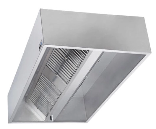Bild von Deckenhaube ohne Motor | Edelstahl | Filter Typ A | Filter: 6 | 2200 x 1500 x 450 mm