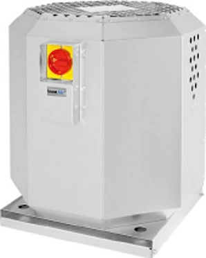 Bild von Dachventilator 230 V | witterungsbeständiges Aluminum | Stufenregler | Motor außerhalb des Luftstroms | 514 x 482 mm | 180 mm Durchmesser