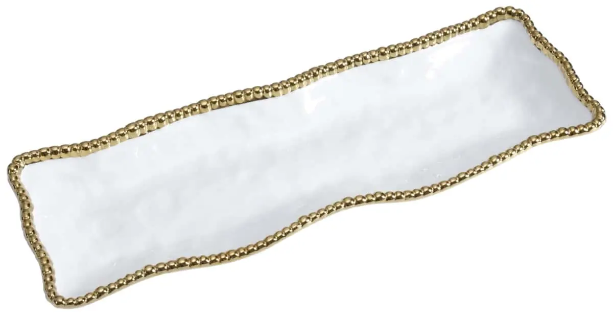 Bild von GOLDEN SALERNO 'Servierplatte' rechteckig, 16,5 x 48 x 4,5 cm 