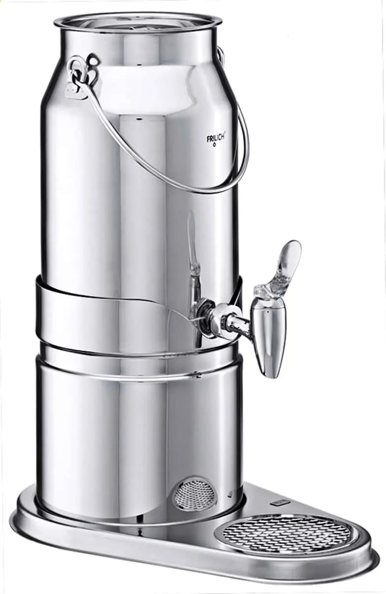 Bild von UNISON 'Milchkanne 5 Liter' EdelstahlHahn Crasheisröhre, Kühlakku