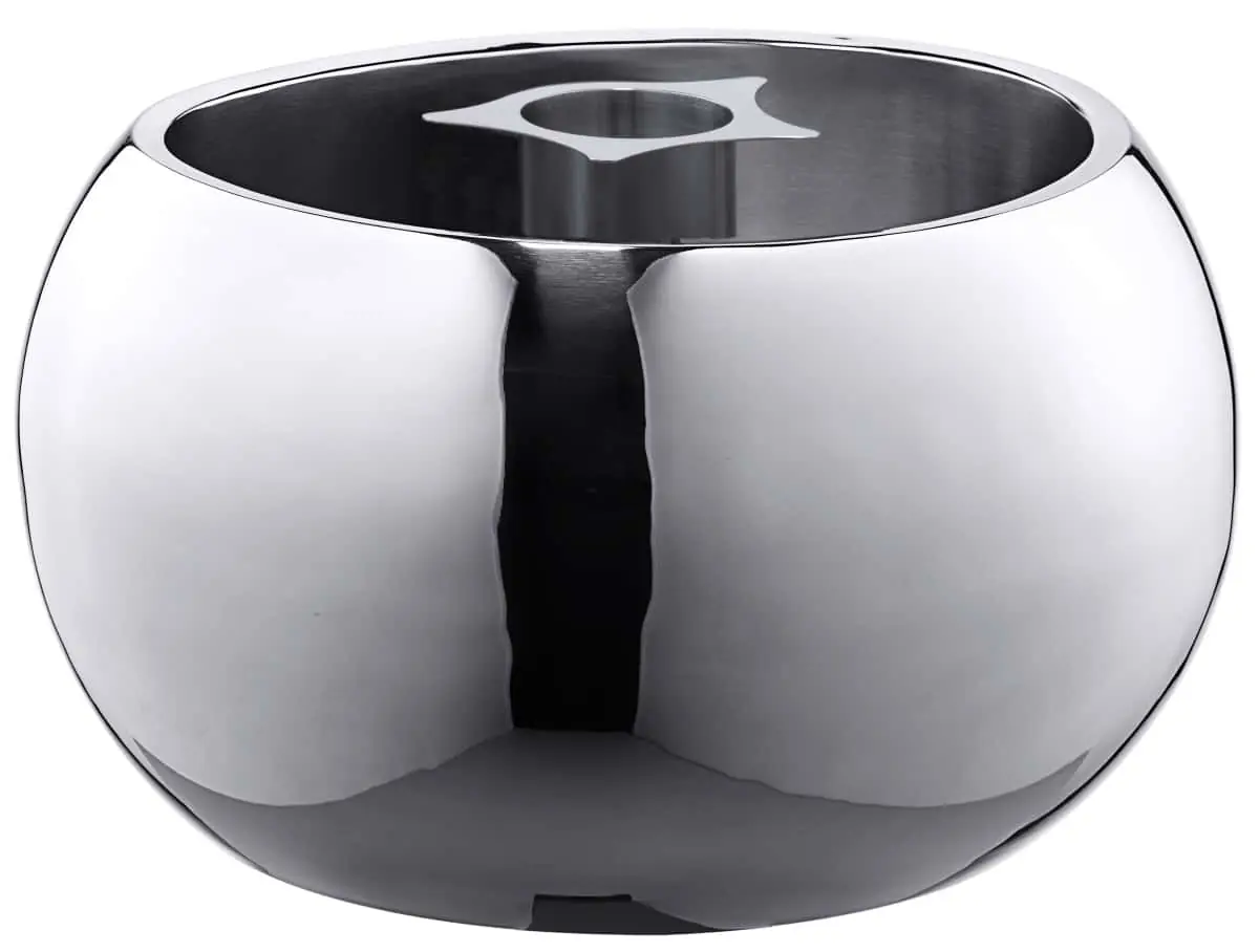 Bild von CARAFINE Standfuß 'Triplet' polierte Edelstahlkugel, Crasheisröhre