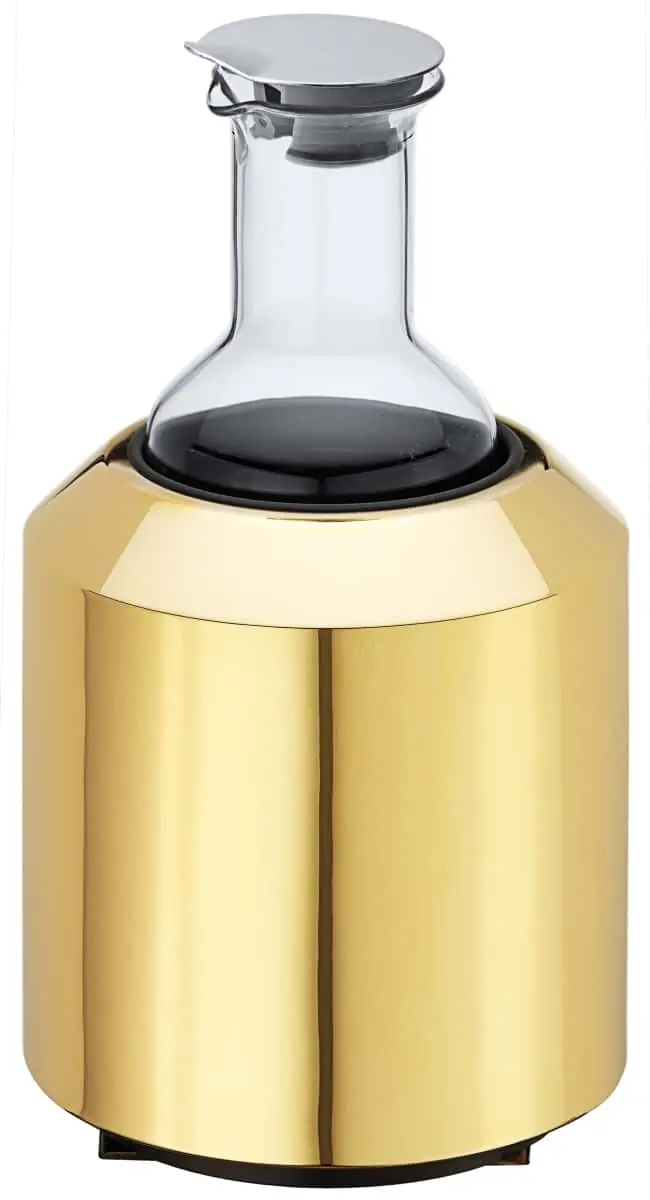Bild von CARAFINE 'Solo' Kunststoffkaraffe 1,2l, mitn vergold.Edelstahlfuß