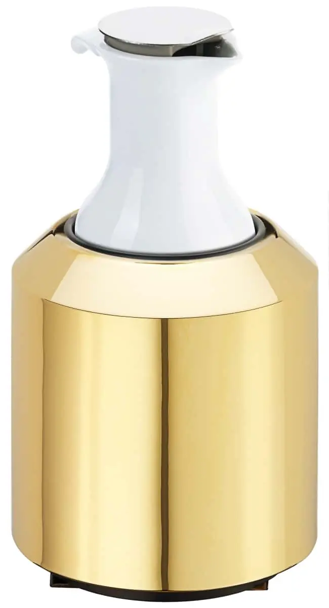 Bild von CARAFINE 'Solo' Kunststoffkaraffe 1,2l, mitn vergold.Edelstahlfuß