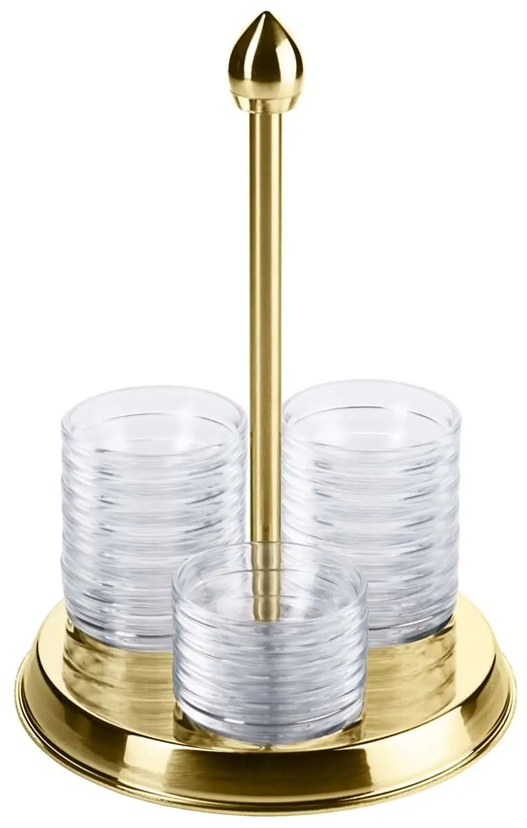 Bild von UNISON 'Schälchenhalter Mini', vergold 30 Glasschälchen (D 60 mm)