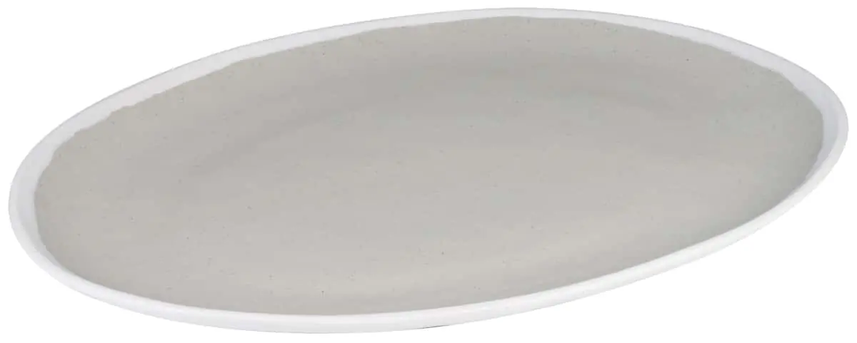 Bild von DOVE GRAY 'Buffetplatte L' oval, 45,7 x 33,0 cm 