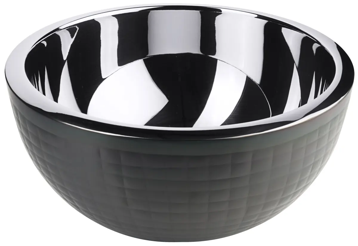 Bild von CARAFINE BLACK 'Buffetschale L'
gehammert, doppelwandig, PVD schwarze Beschichtung