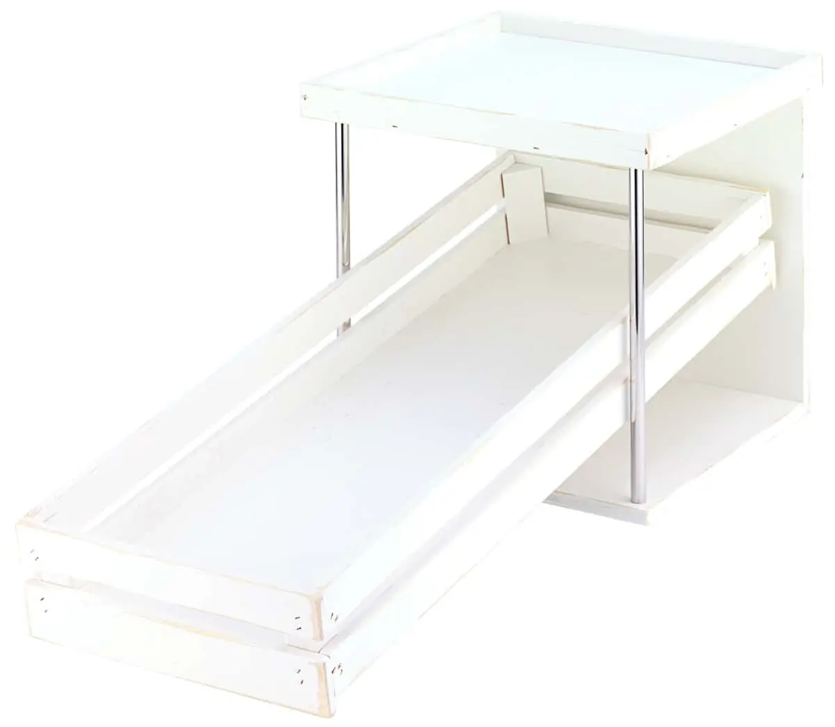 Bild von RAISER VINTAGE 'Obststation' Obststeige/Standfuß  weiß i 'used look'
