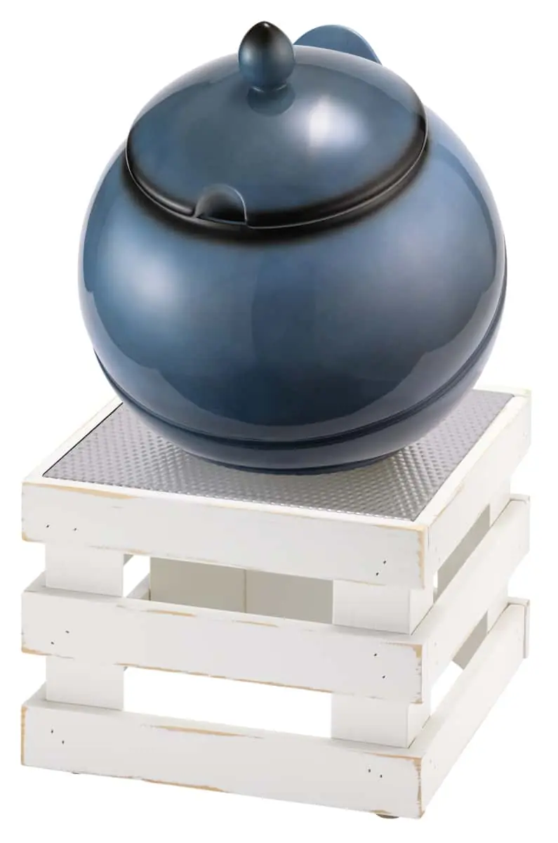 Bild von RAISER VIN'Buffet Bowl L' Porzellankugel, blau (3,5 l), weiß 'use look'