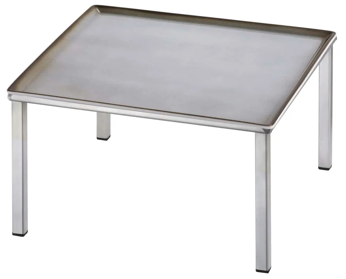 Bild von RAISER INOX 'Frischeplatte' Porzellan, grau 33x33, H: 17,4 cm