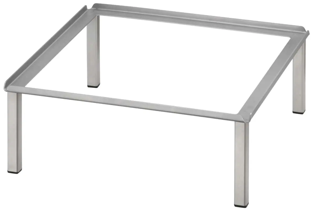 RAISER INOX M-Standfuß 33x33 aus Edelstahl Höhe: 12 cm