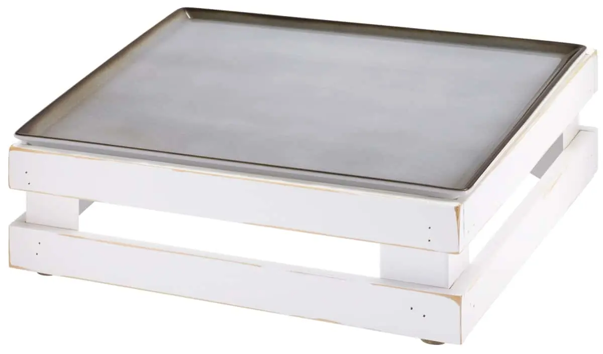 Bild von RAISER VINTAGE'Frischeplatte' Porzellan, grau 33x33, H:11,9cm