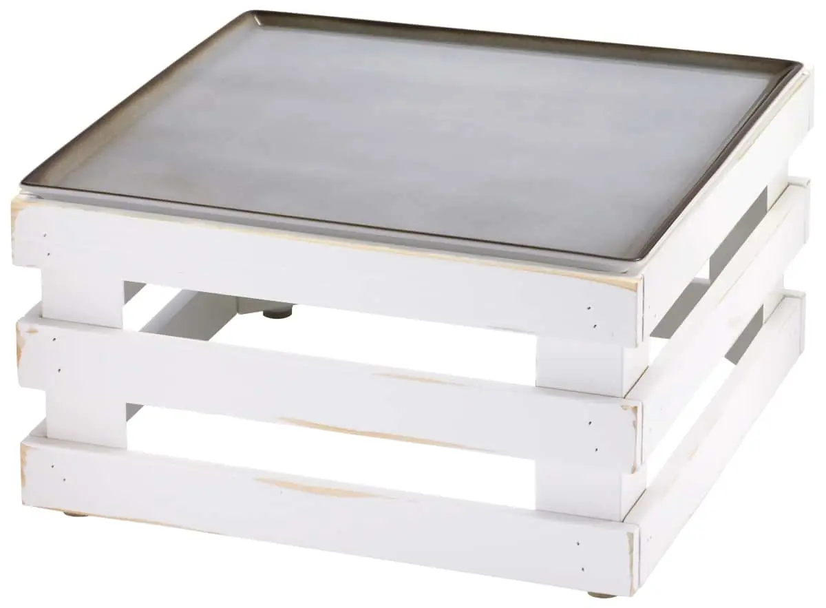 Bild von RAISER VINTAGE'Frischeplatte' Porzellan, grau 33x33, H:18,4cm